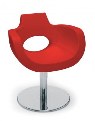 Sillón peluquería Aureole Rosso - base Malcom
